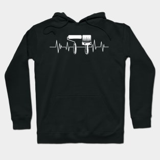 dyer heartbeat dye lover paintbrush roller Hoodie